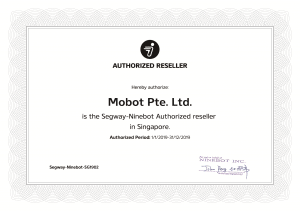 Mobot is Ninebot by Segway authorised reseller in Singapore