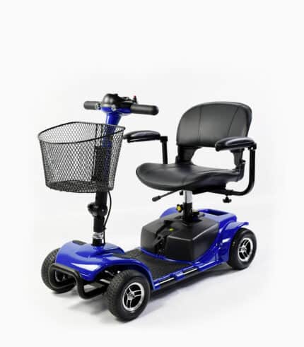 MOBOT Flexi Prime (BLUE12AH) LTA compliant mobility scooter angled left
