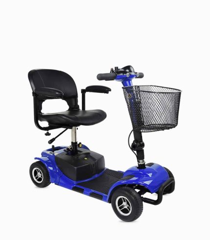 MOBOT Flexi Prime (BLUE12AH) LTA compliant mobility scooter angled right