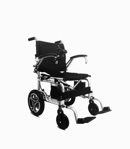MOBOT MWheel LS motorised electric wheelchair black angled right V1 430x491 - COMEX 2023