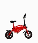 DYU D1 UL2272 Seated Electric Scooter Red Right V1