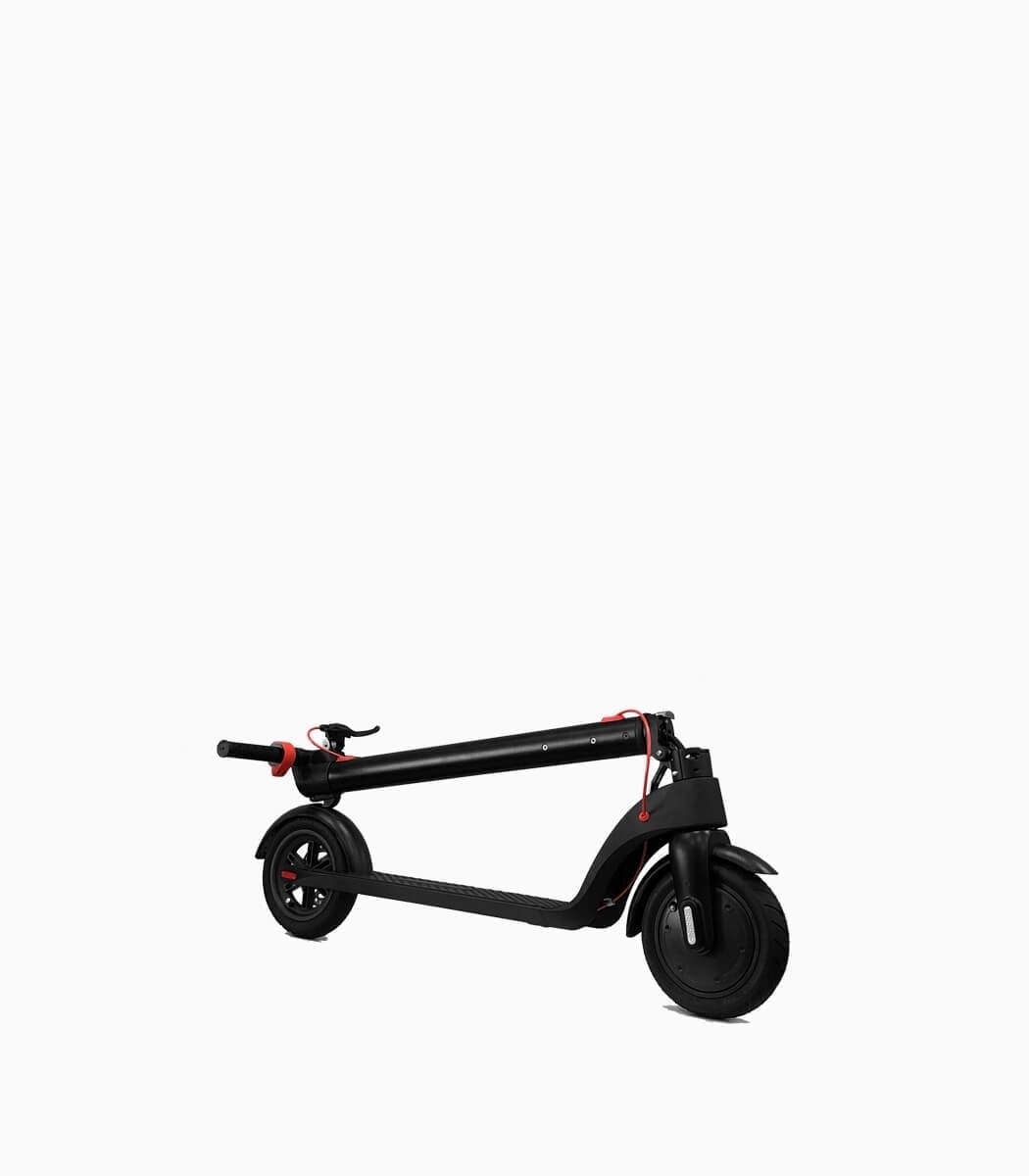 MOBOT X7 (BLACK6.4AH) UL2272 electric scooter folded angled right