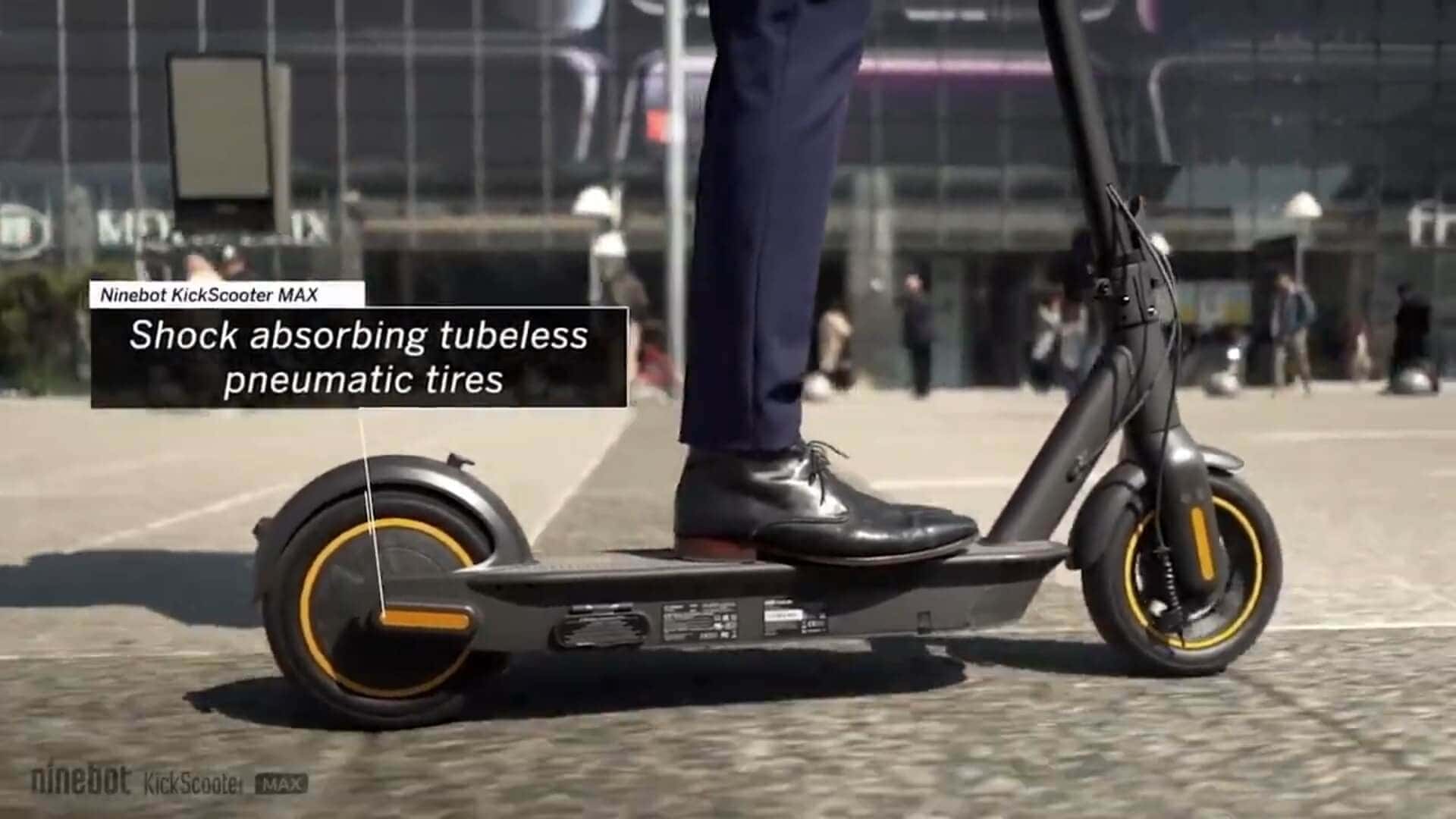 NINEBOT SEGWAY MAX UL2272 certified e-scooter pneumatic tyres