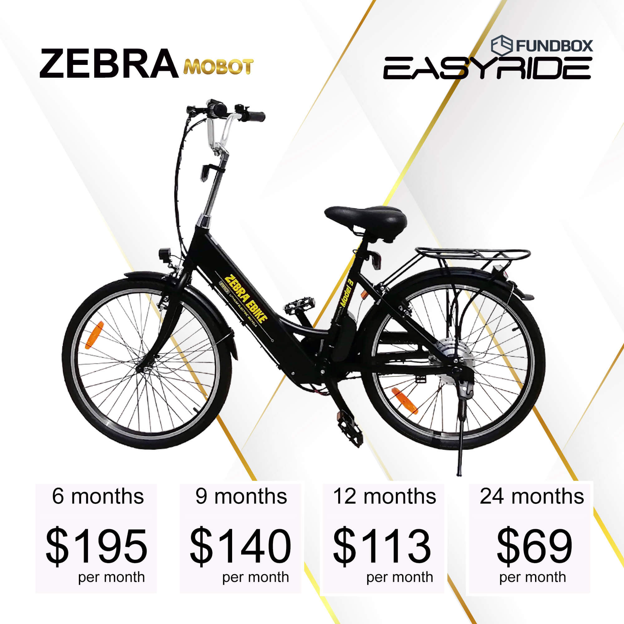 ZEBRA ebike monthly instalment plan - Affordable monthly instalment plan for ebike – MOBOT EASYRIDE
