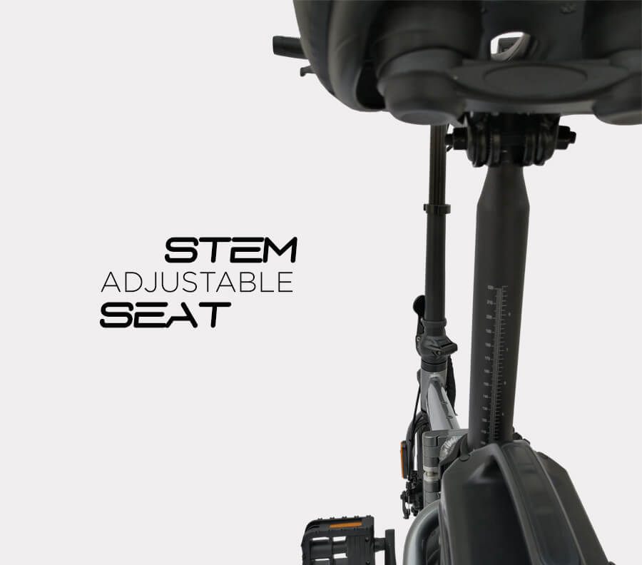 JI-MOVE MC LTA approved ebike adjustable stem and seat (M)