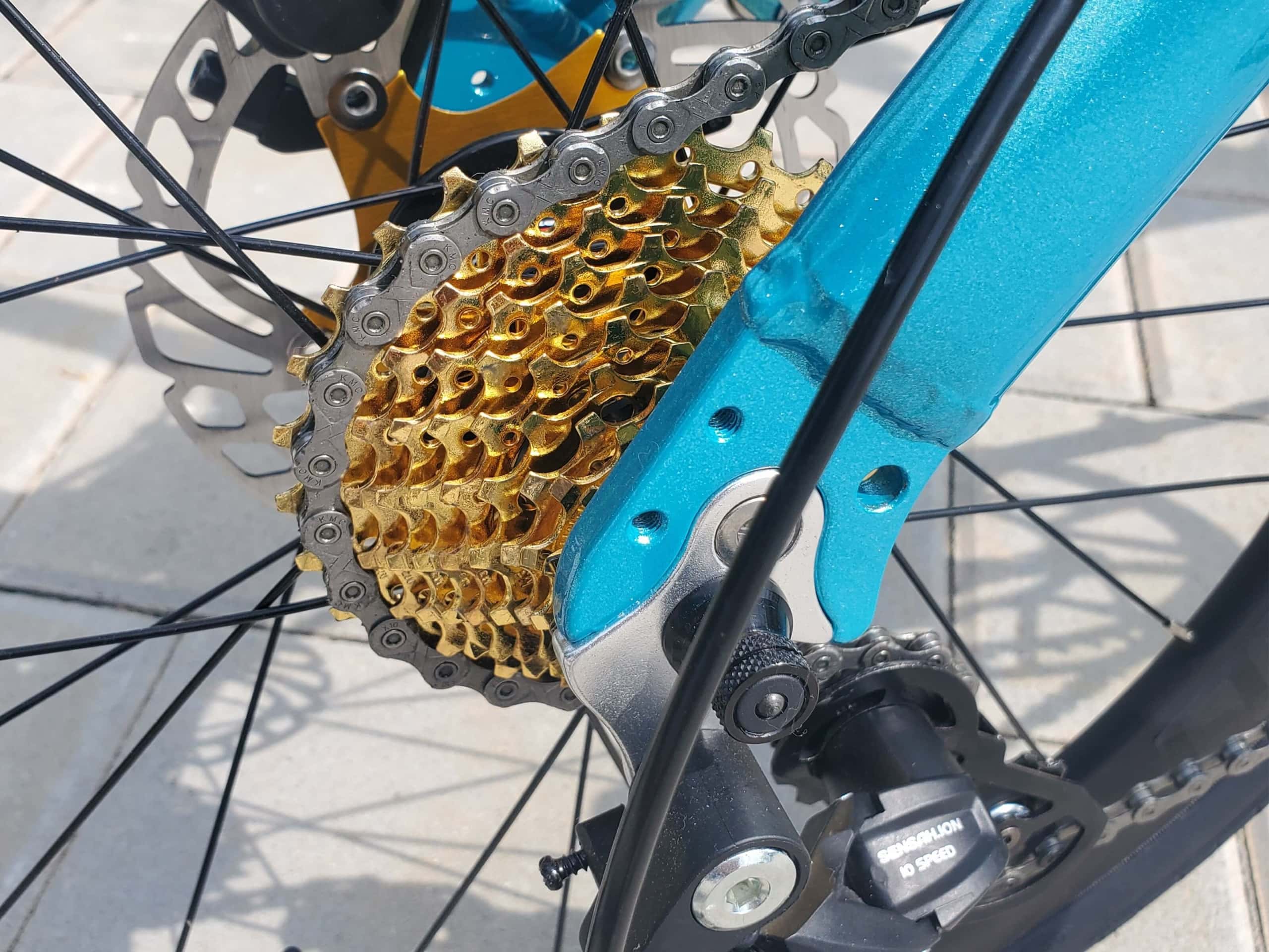 CAMP CHAMELEON SKY foldable bicycle gold freewheel 2 Nick scaled - High evolved foldie | CAMP CHAMELEON
