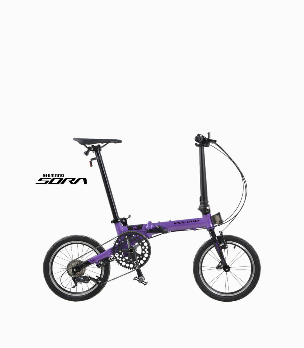 purple and black bike