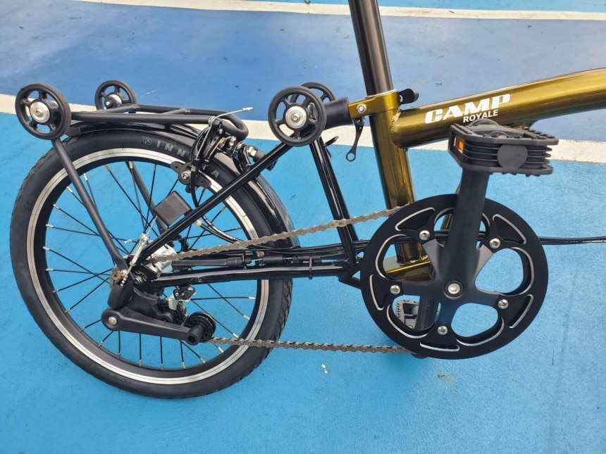 camp royale folding bike