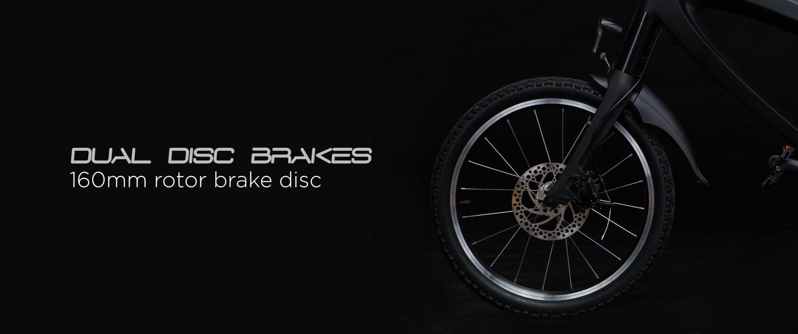 OVO LTA approved electric bicycle dual disc brakes
