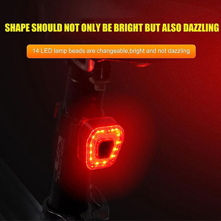 MULTIFUNCTIONAL USB CHARGING TAIL LIGHT (REAR VIEW)
