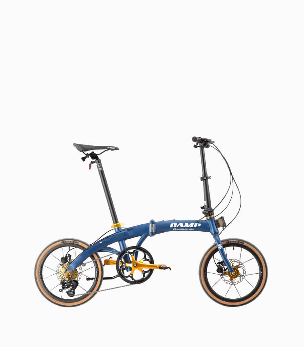 CAMP CHAMELEON Mini (MATT BLUE) foldable bicycle right