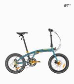 CAMP GOLD GT (OCEAN BLUE) foldable bicycle right (SHIMANO Sora 18)