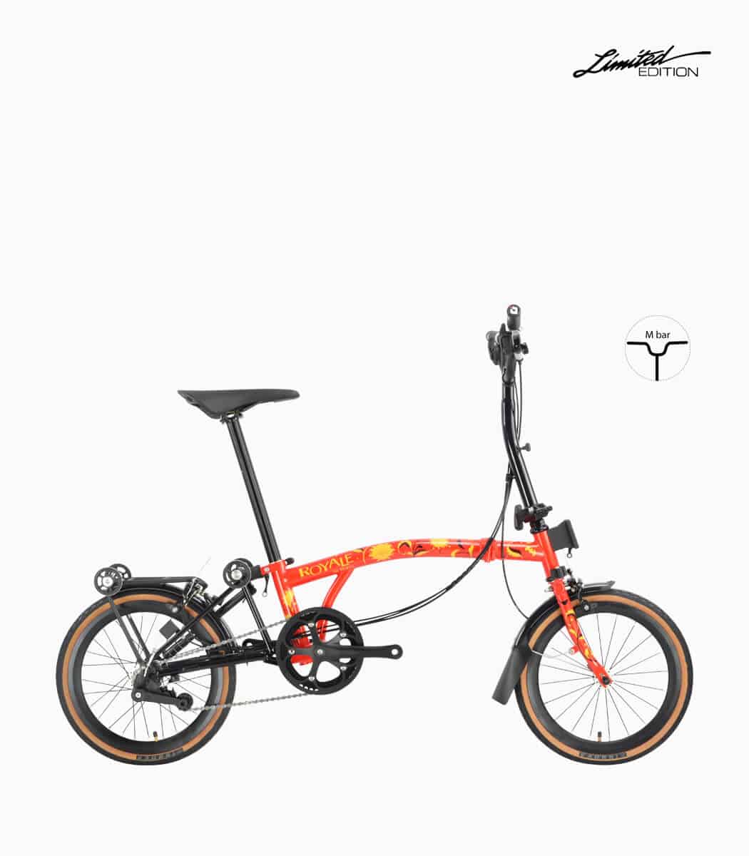 MOBOT ROYALE M6 HAPPINESS WUFU foldable bicycle M bar with tanwall tyres high profile rim right - Home