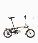 ROYALE DRAGON (BOLD-BLACK) foldable bicycle with high profile rim right