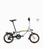 ROYALE DRAGON (SOUL-SILVER) foldable bicycle with high profile rim right