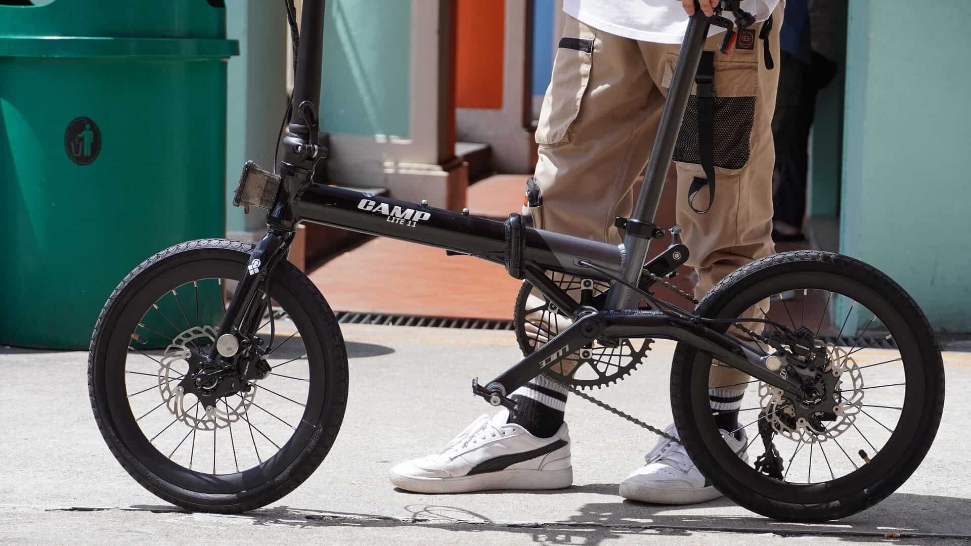 CAMP LITE (BLACK-GREY) foldable bicycle at Arab Street (2)