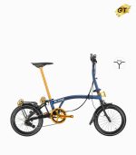 MOBOT ROYALE GT M9 (NAVY BLUE) foldable bicycle gold edition right