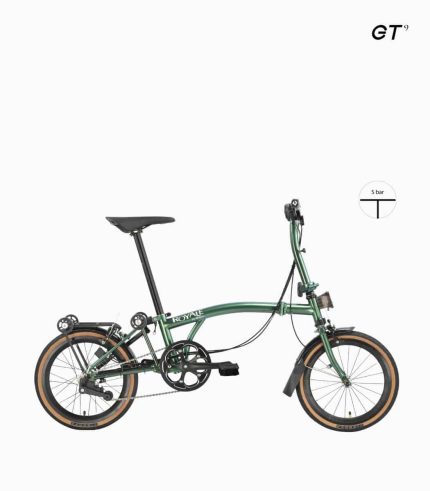 MOBOT ROYALE GT S9 (EMERALD) foldable bicycle S-bar with high profile rims right