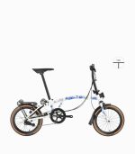 MOBOT ROYALE S6 (PORCELAIN) foldable bicycle S-bar with tanwall tyres high profile rim right