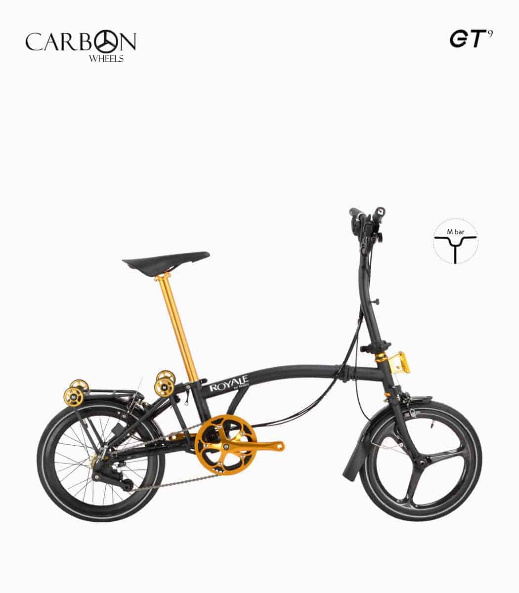 ROYALE CARBON GT M9 (CHARCOAL) foldable bicycle right-min