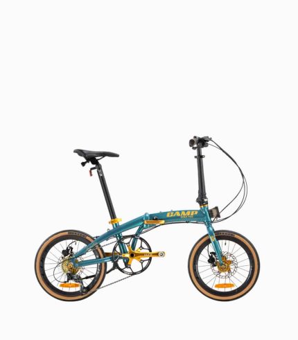 CAMP GOLD Mini (METALLIC GREEN) foldable bicycle right