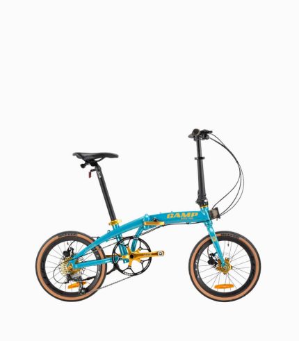 CAMP GOLD Mini (SKY) foldable bicycle right