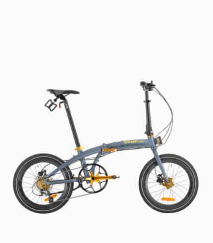 CAMP GOLD (SPACE GREY) foldable bicycle with reflective tyres right
