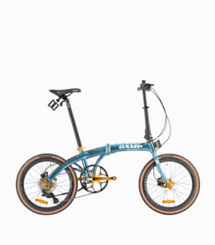 CAMP CHAMELEON (OCEAN BLUE) foldable bicycle with tanwall tyres right V1
