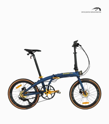 CAMP GOLD Sport MATT BLUE foldable bicycle with speedometer right V1 430x491 - NDP CAMP Gold
