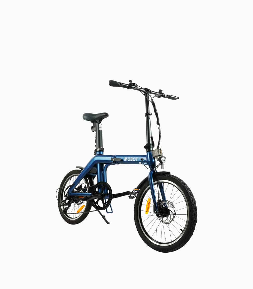 MOBOT S3 (NAVY BLUE) LTA approved electric bicycle angled right
