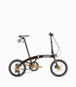 CAMP CHAMELEON Mini (BLACK GOLD) foldable bicycle with reflective tyres right