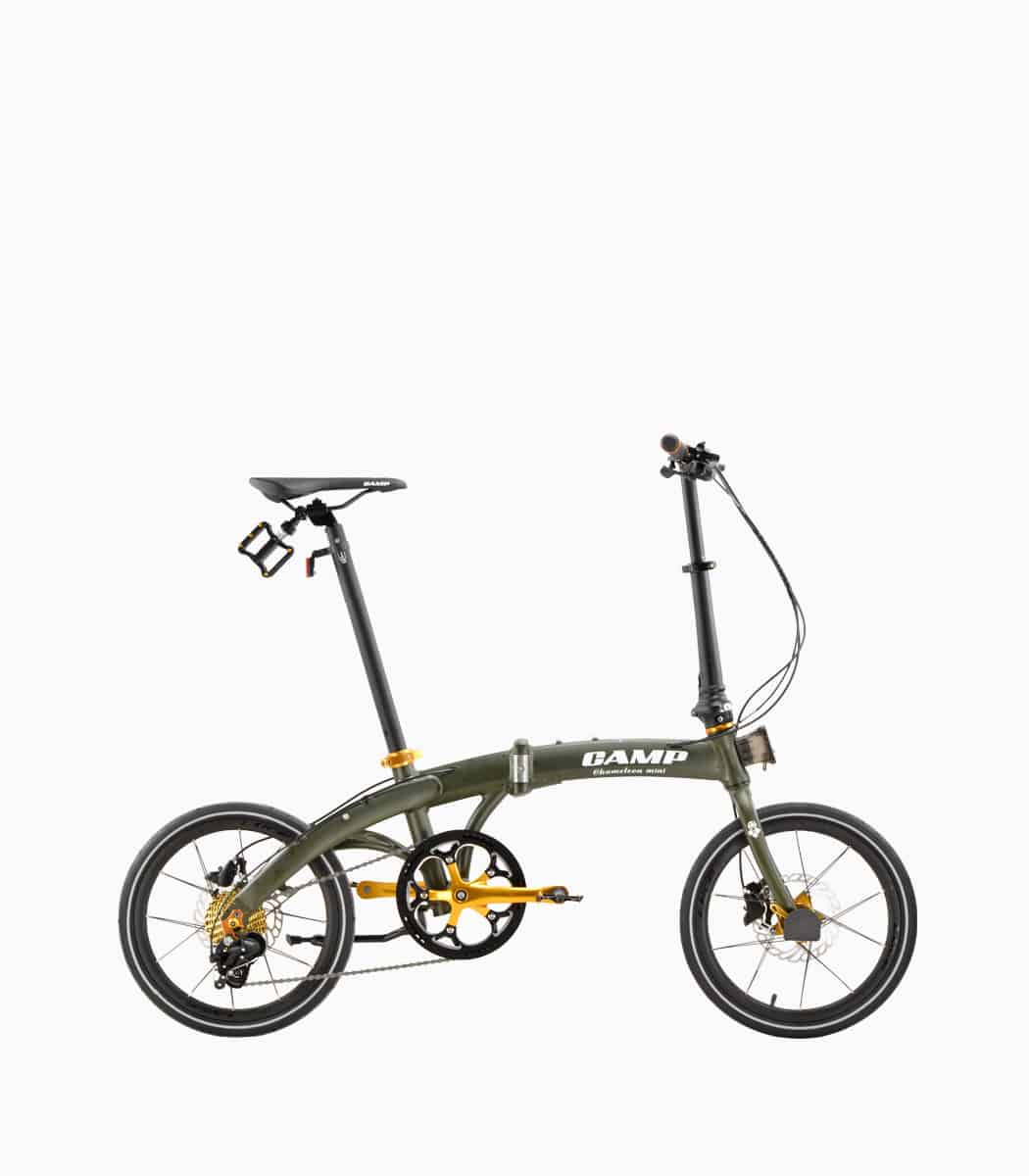 CAMP CHAMELEON Mini (MATT GREY) foldable bicycle with reflective tyres right