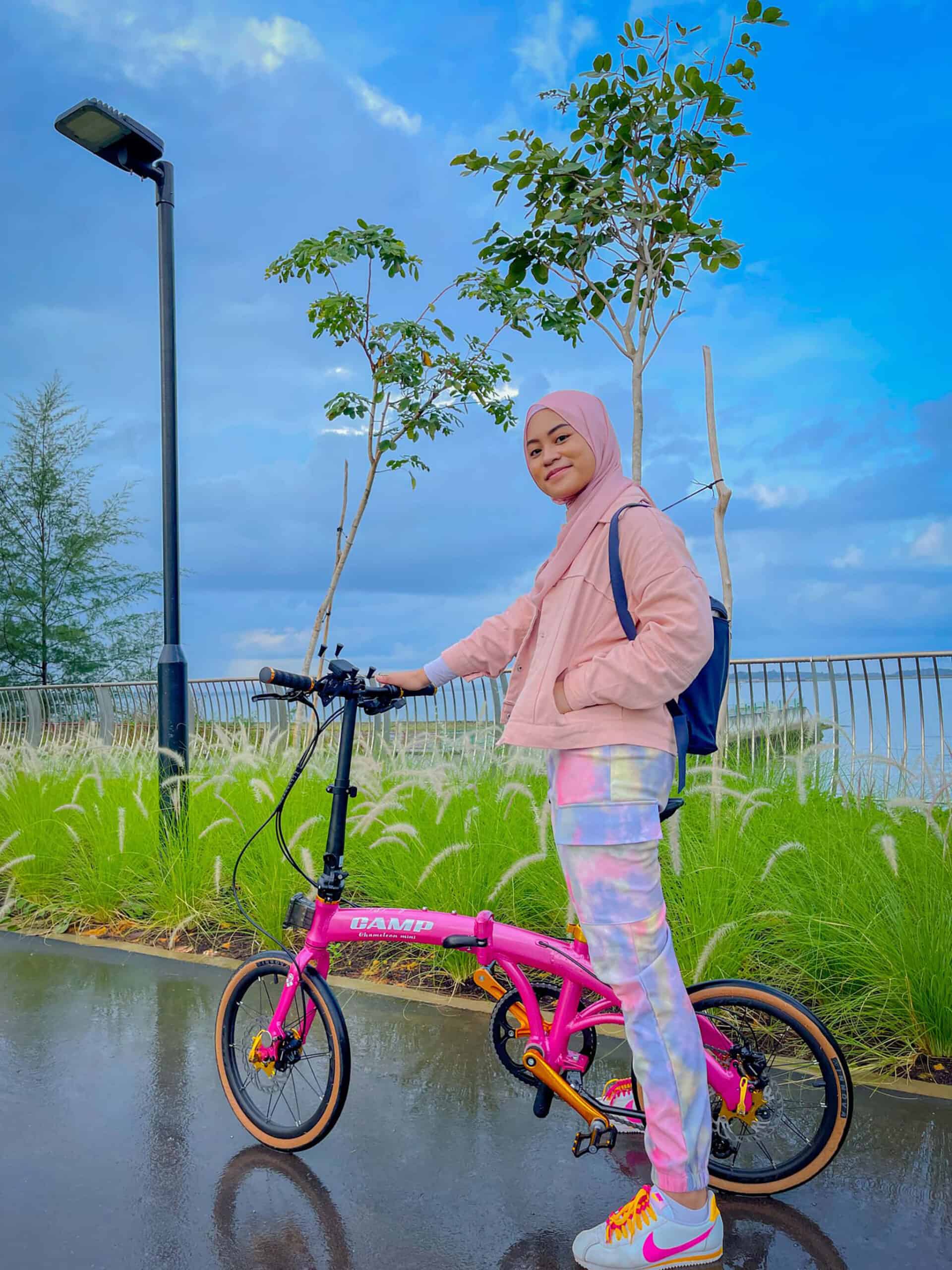 Changi Bay PCN A Cyclists Haven featuring CAMP Chameleon Mini foldable bicycle 3 scaled - Changi Bay PCN – A Cyclist’s Haven | MOBOT