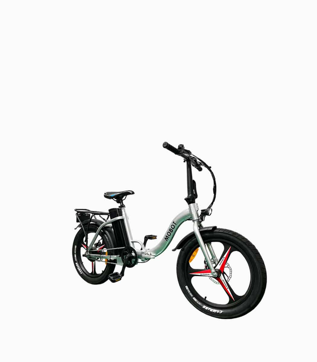 MOBOT Leader 2.0 (Silver15AH) LTA approved electric bicycle angled right