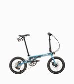 CAMP Lite 11 (OCEAN BLUE) foldable bicycle with reflective tyres right