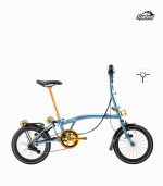 ROYALE M6 (OCEAN BLUE) foldable bicycle speedometer edition with reflective tyres