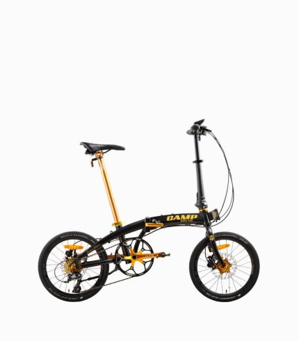 CAMP Gold Mini Sport (MATT BLACK) foldable bicycle right