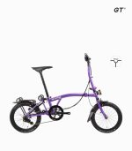 ROYALE GT M9 (MELTTALIC PURPLE) foldable bicycle Black edition Schwalbe tyres right