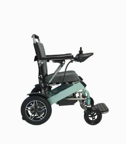 MWheel XT (GREEN) motorised electric wheelchair right