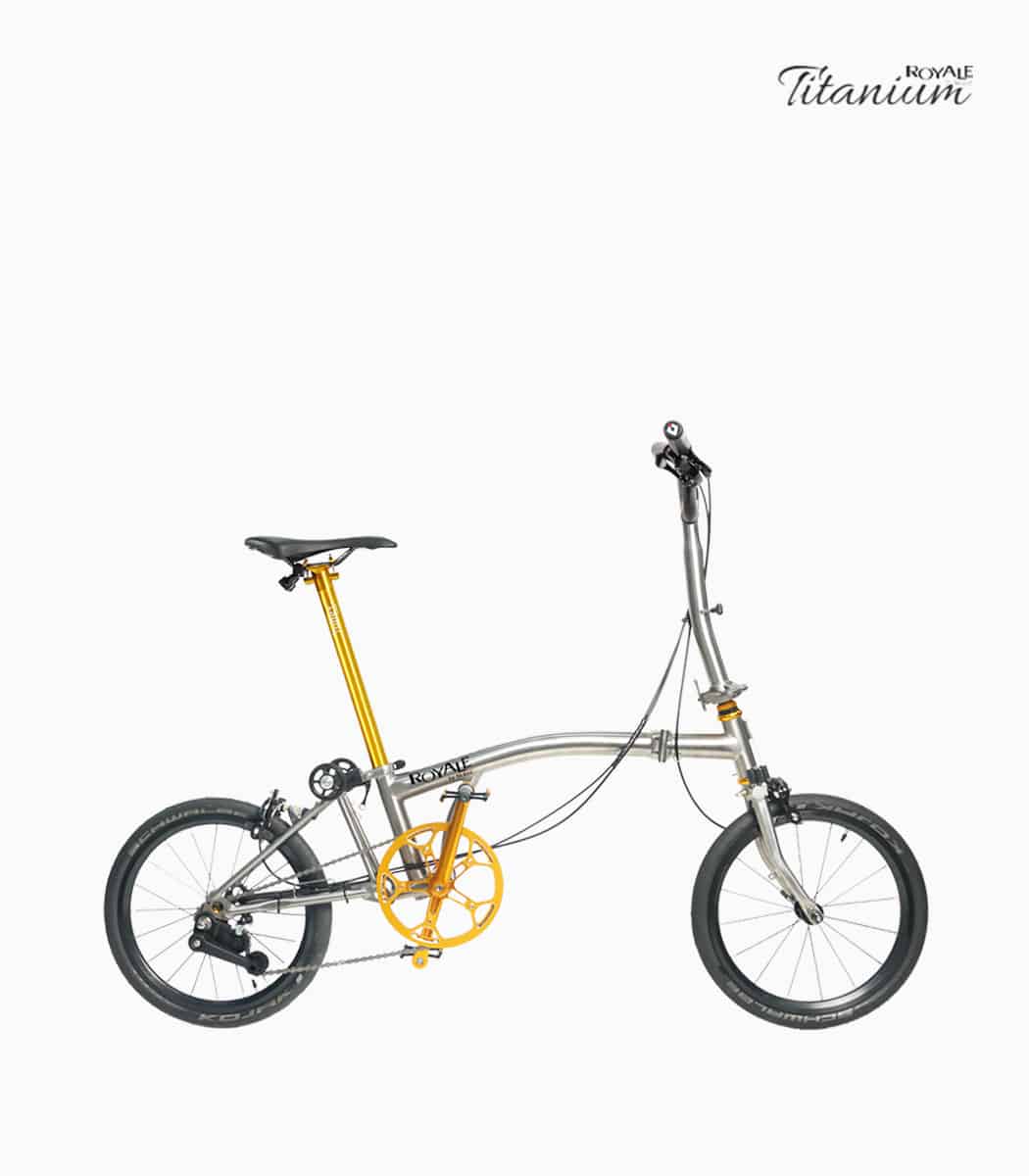 ROYALE Titanium M3 (TITANIUM SILVER) foldable bicycle right