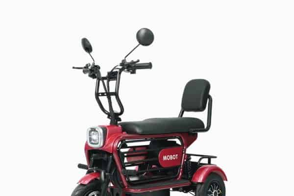 MOBOT Harli 3W (Red20AH) mobility scooter angled left