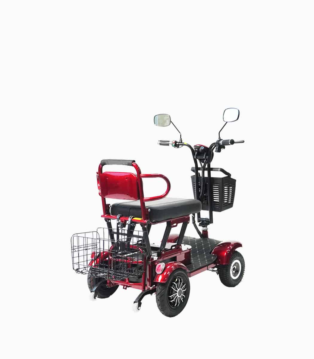MOBOT Oxli 4W (RED20AH) 4 wheels mobility scooter rear angled right