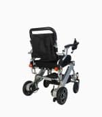 MWheel LX (Grey) motorised electric wheelchair rear angled right V1