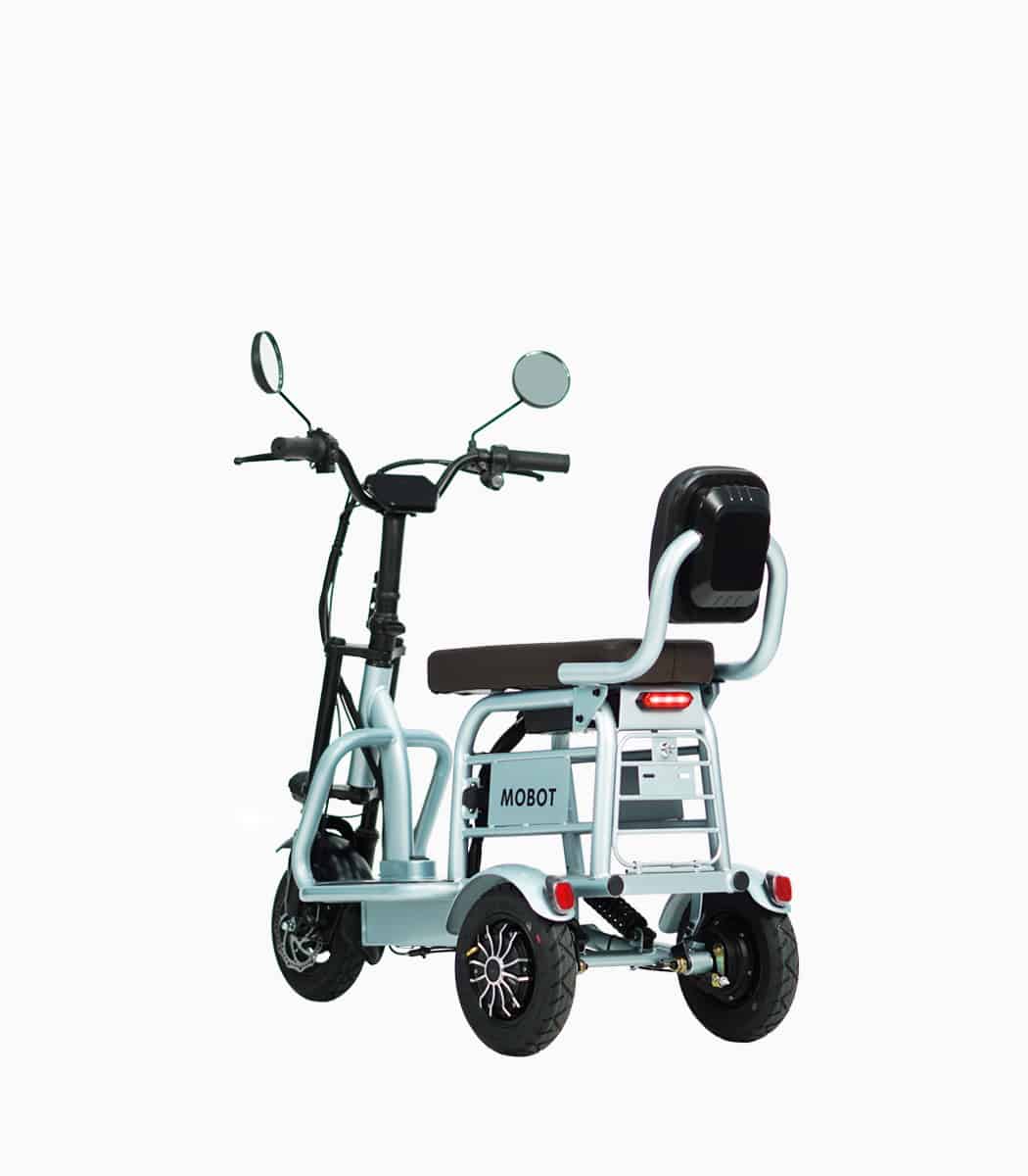 MOBOT Fiidom (Blue30AH) mobility scooter rear angled left