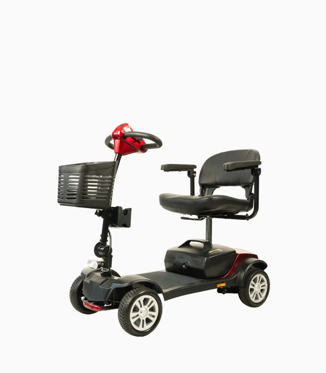 MOBOT Flexi Prime X 2G (Red20AH) mobility scooter angled left V1