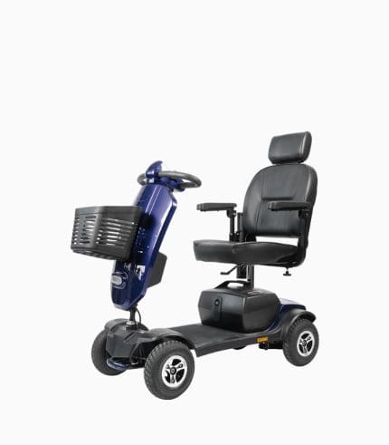 MOBOT Prime X-Pro (Blue20AH) mobility scooter angled left V1