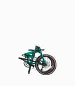 ROYALE CX9 (Green) carbon foldable bicycle folded left