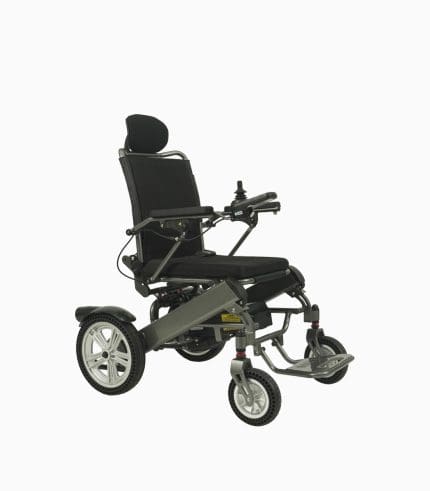 MOBOT MWheel RC (GREY12AH) motorised electric wheelchair angled right V1