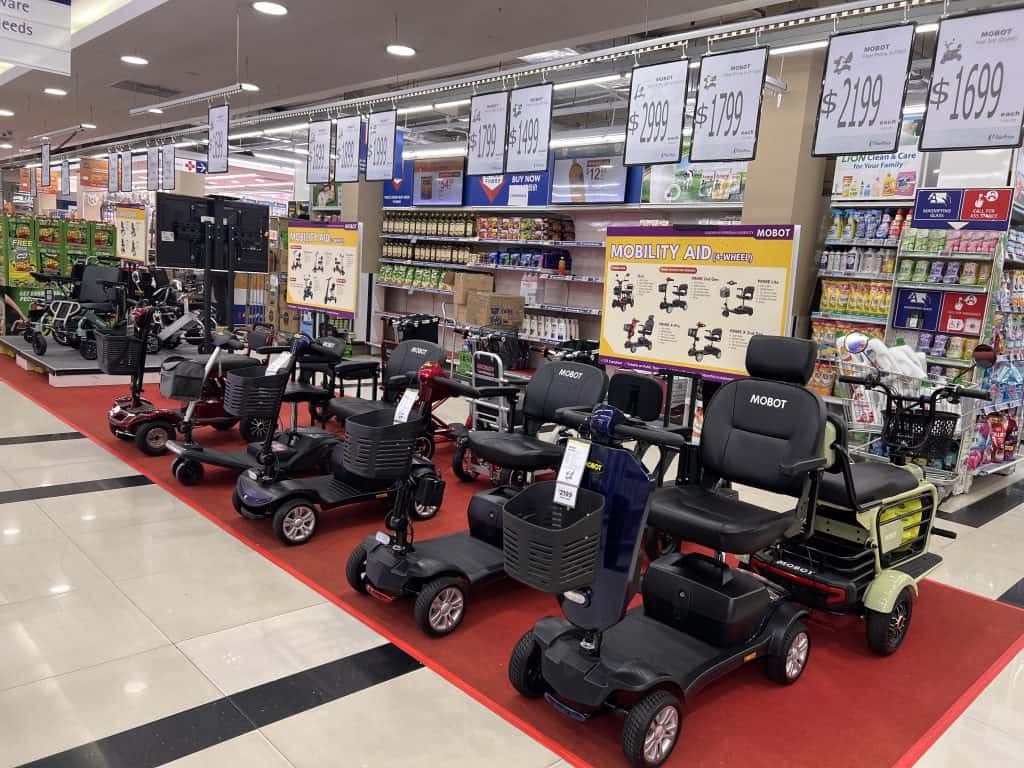 PMA Paradise MOBOT Fairprice Bukit Merah Central NTUC Electric Wheelchair Scooter