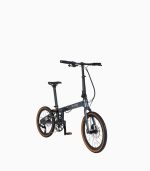 ROYALE CX11 (Grey) Carbon Foldable Bicycle Rear Angled Right